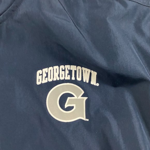 Champion Georgetown Hoyas Windbreaker Jacket Mens Large Blue - Picture 5 of 10